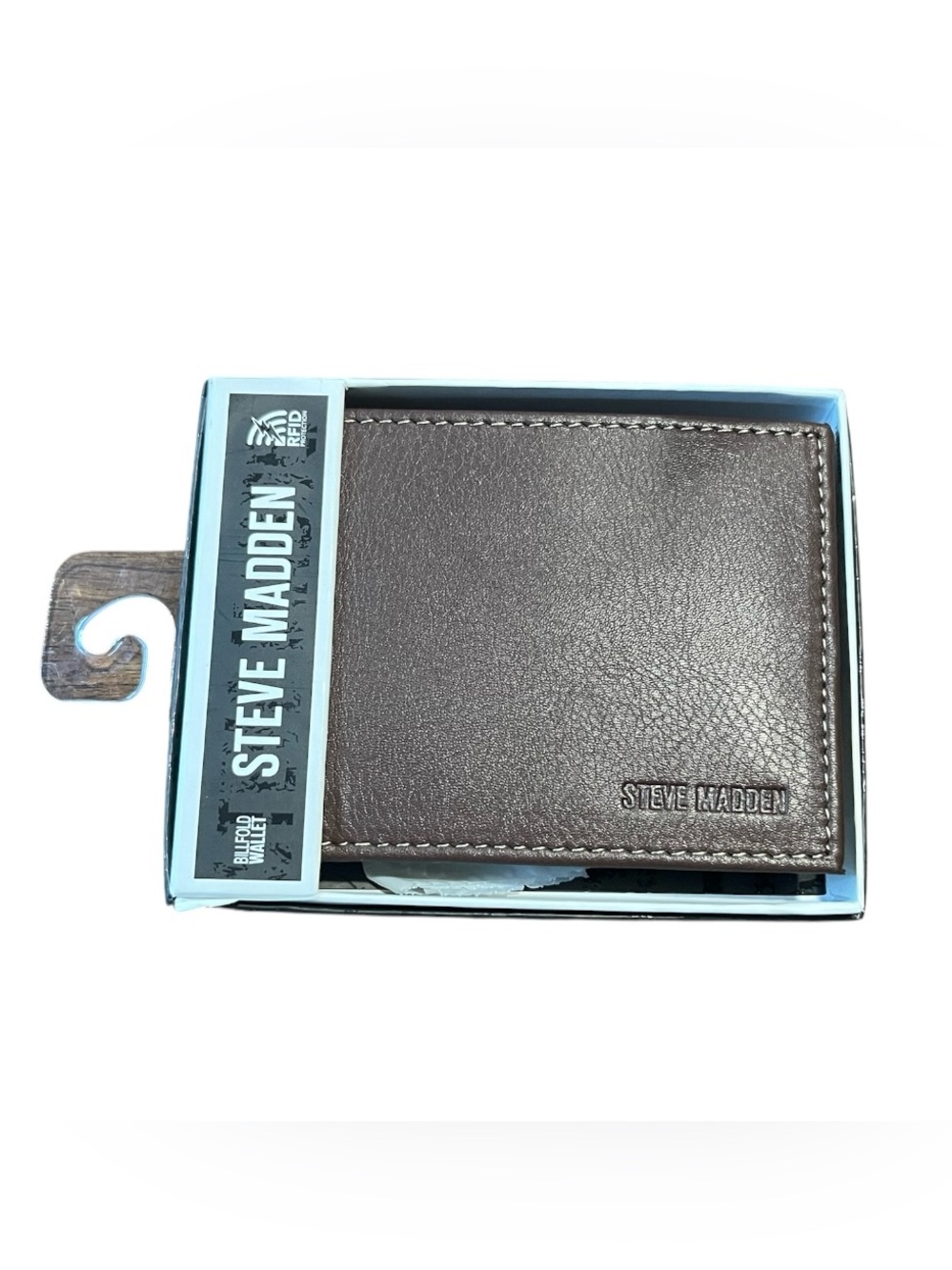 Steve Madden Brown Bi-Fold Leather Wallet